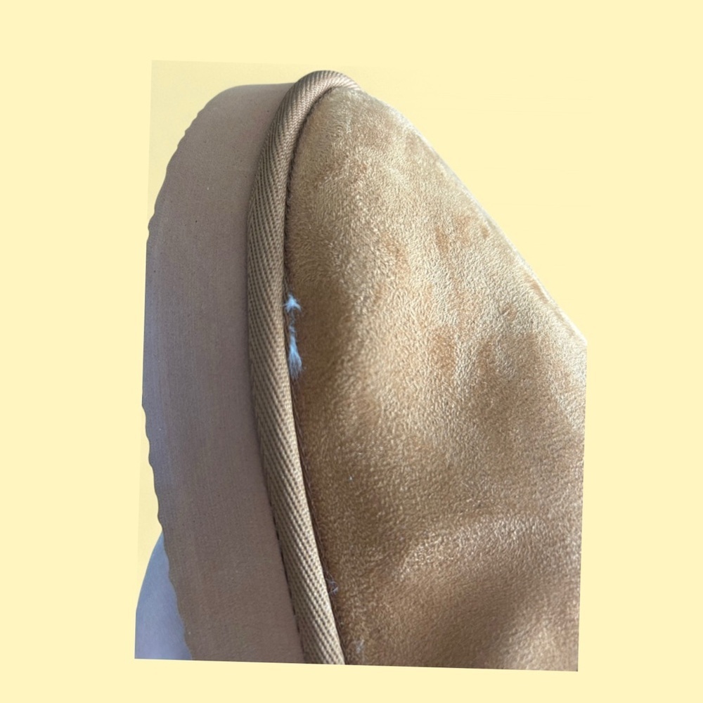Juicy Couture Tan Velour Slip-On Slippers | Size 9 - NEW - Picture 3 of 5